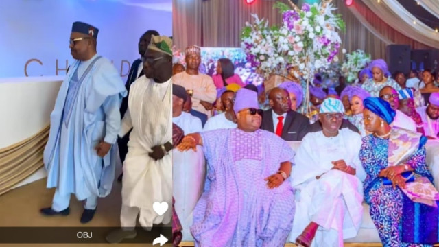 Obasanjo, Notable Dignitaries Graces Davido’s Wedding In Lagos